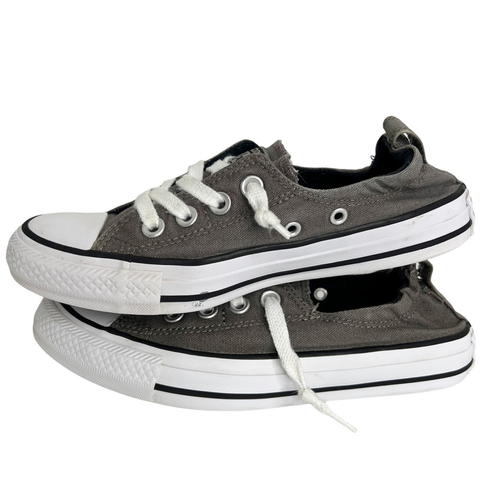 Converse Chuck Taylor Shoreline Canvas Slip On Sneaker | Women's Size 6 | Grey - Picture 3 of 8